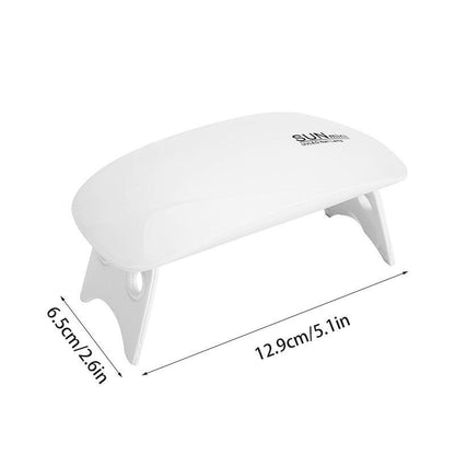 Foldable USB Rechargeable Nail Dryer, 1 Count Portable UV LED Nail Lamp, Professional Manicure Tool for Home & Beauty Salon Use