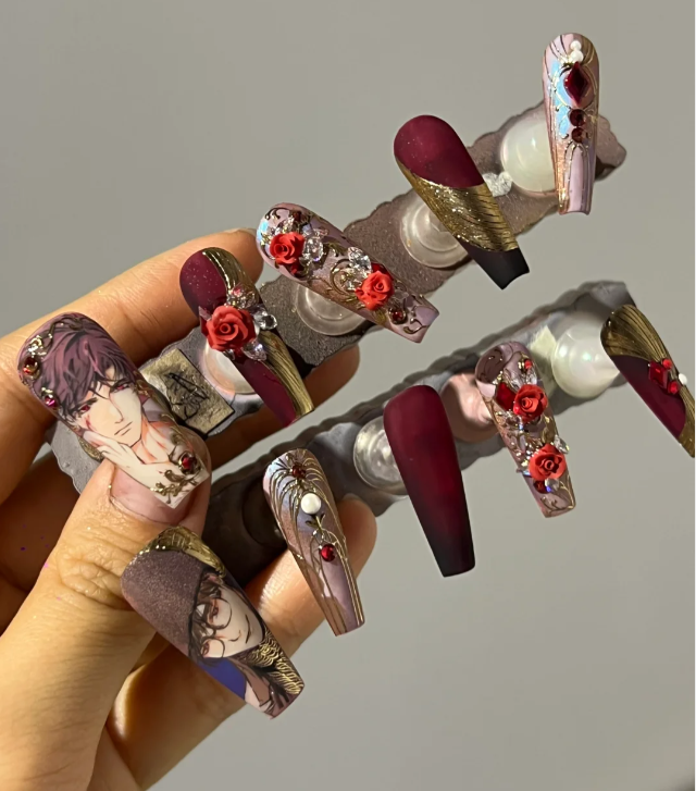 Custom-style press-on nails