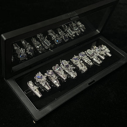 Crystal Fantasy_Glitters Fashion Press On Nail Care & Nail Art Nails, Luxury Elegant Rhinestone Stick 10pcs Manicure Set(MJ0037£©