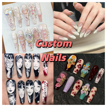 Custom-style press-on nails