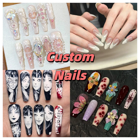 Custom-style press-on nails