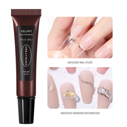 Tubular Quick Dry Nail Glue Drip & Clog Proof Nail Glue beauty secrets nail glue Solid Adhesive NailsGelfor Acrylic Nails or Press OnNails,Decor Model Gel,Decor GlueGel, For Professional NailArtist andPress On Lover Alcohol Free